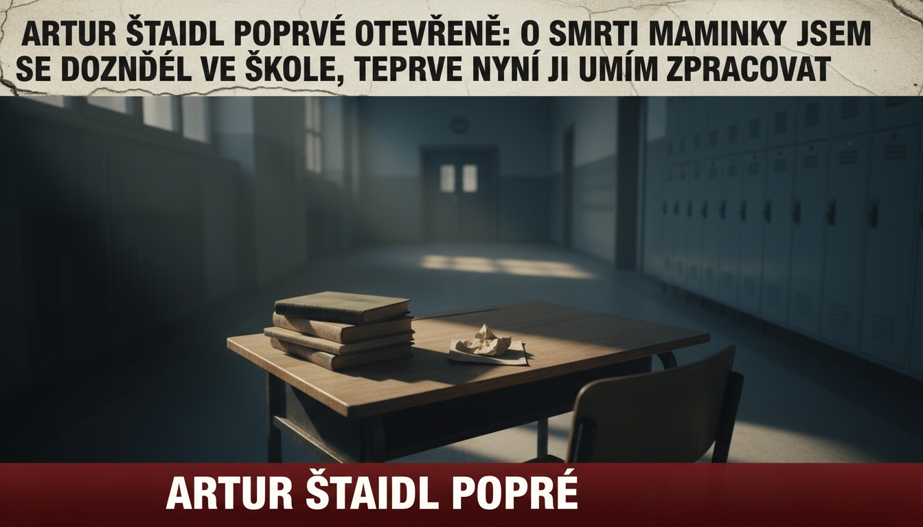 Artur Štaidl poprvé otevřeně: O smrti maminky jsem se dozvěděl ve škole, teprve nyní ji umím zpracovat