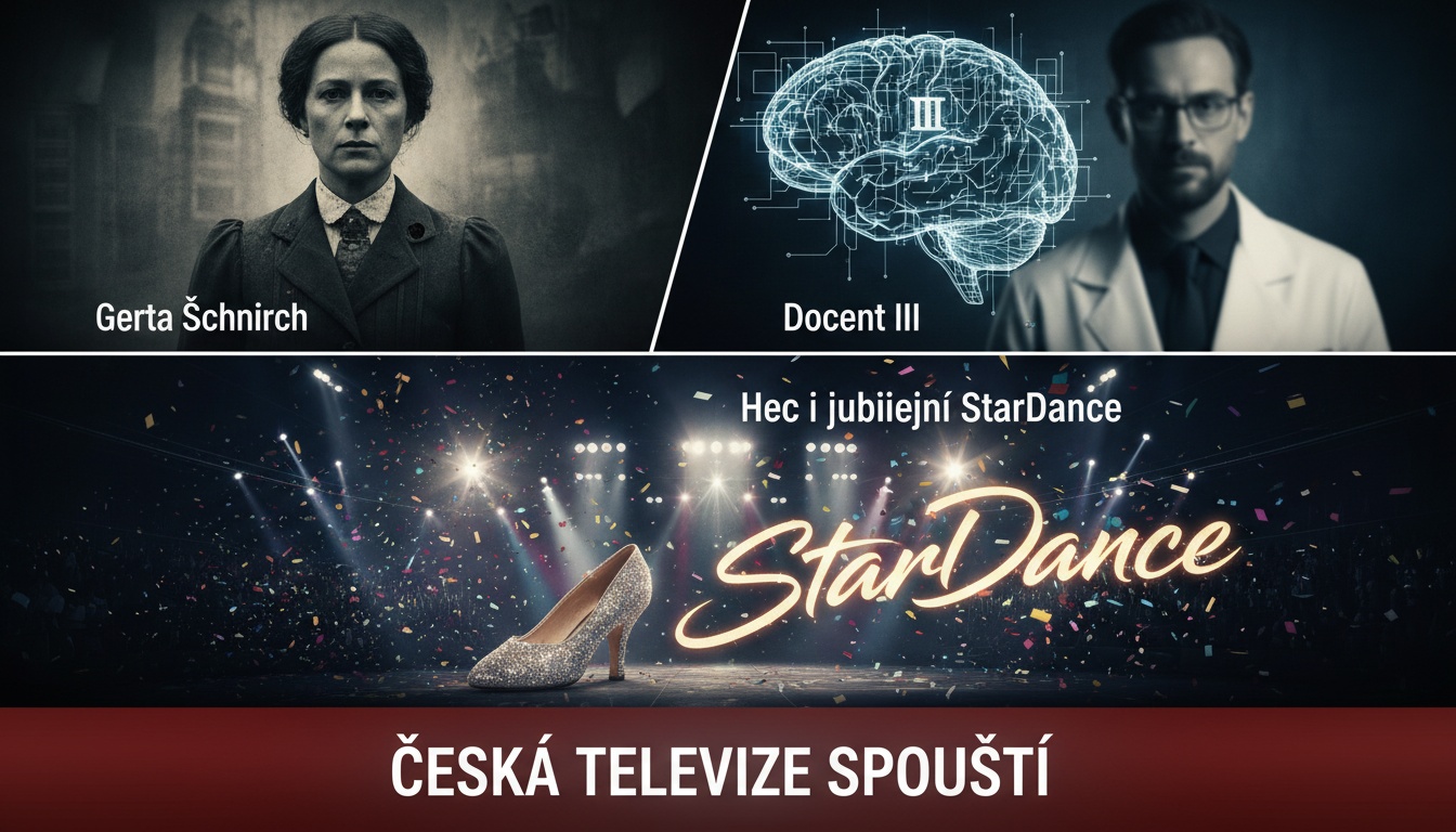 Česká televize spouští nabitý podzim: Gerta Schnirch, Docent III, Hec i jubilejní StarDance