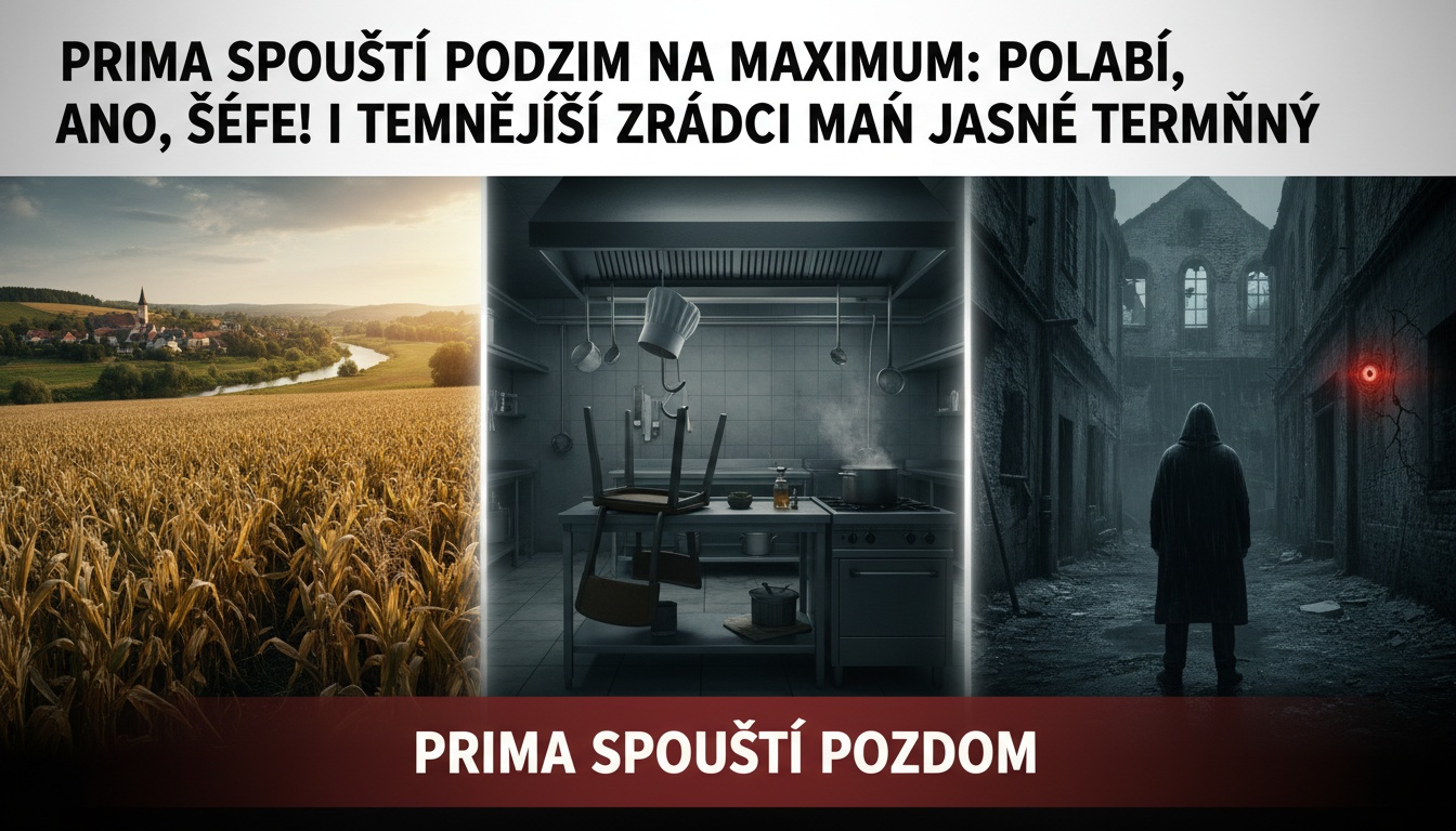 Prima spouští podzim na maximum: Polabí, Ano, šéfe! i temnější Zrádci mají jasné termíny