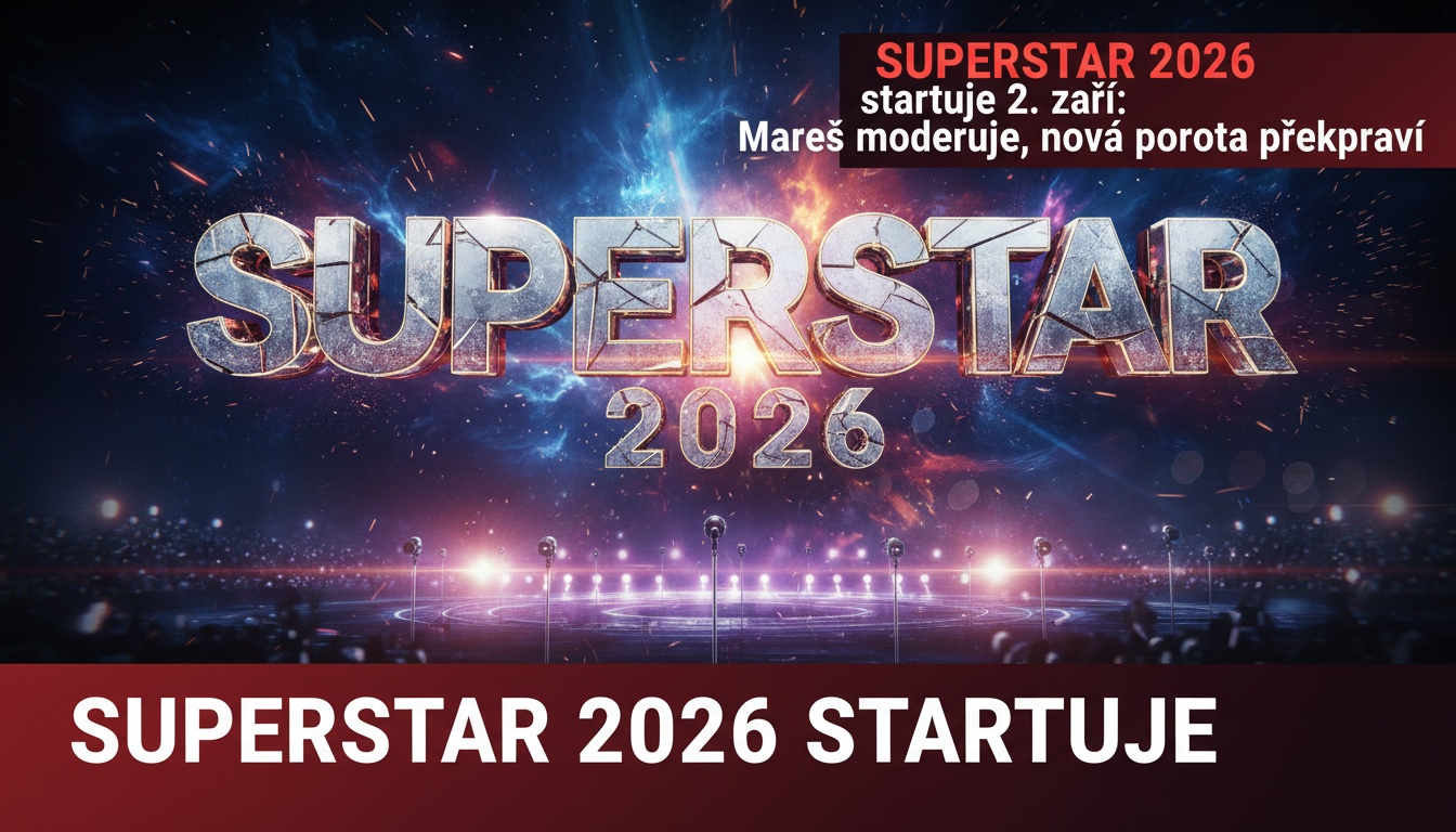 SuperStar 2026 startuje 2. září: Mareš moderuje, nová porota překvapí